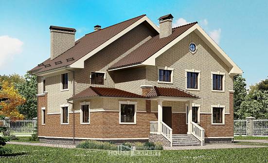 300-004-Л Проект двухэтажного дома, красивый загородный дом из бризолита Тула | Проекты домов от House Expert
