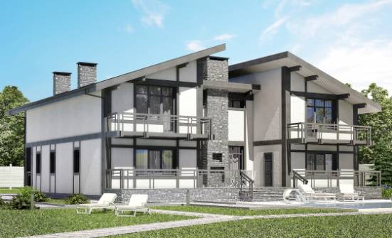 280-002-П Проект двухэтажного дома с мансардой, бюджетный коттедж из кирпича Узловая | Проекты домов от House Expert