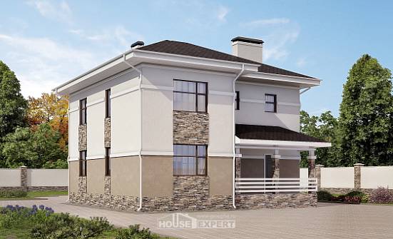 150-014-П Проект двухэтажного дома, бюджетный дом из газобетона Ефремов | Проекты домов от House Expert