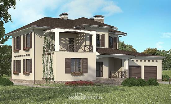 285-002-П Проект двухэтажного дома, гараж, красивый дом из кирпича Ясногорск | Проекты домов от House Expert