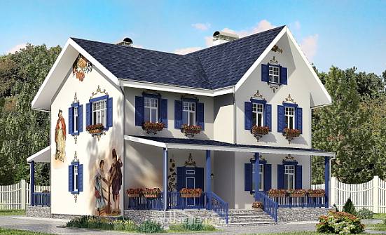 180-003-П Проект двухэтажного дома, современный домик из кирпича Венёв | Проекты домов от House Expert