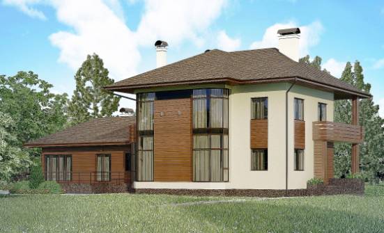 300-001-П Проект двухэтажного дома, уютный загородный дом из кирпича Тула | Проекты домов от House Expert