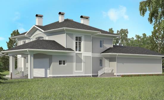 360-001-П Проект двухэтажного дома, гараж, просторный загородный дом из кирпича Ясногорск | Проекты домов от House Expert