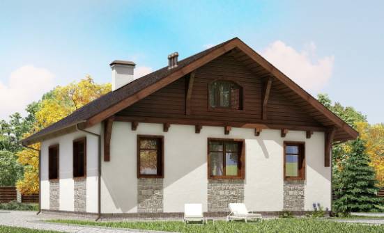 080-002-Л Проект одноэтажного дома, дешевый дом из бризолита Кимовск | Проекты домов от House Expert