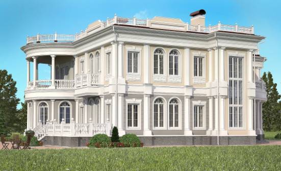 505-001-П Проект двухэтажного дома, гараж, классический загородный дом из твинблока Ясногорск | Проекты домов от House Expert