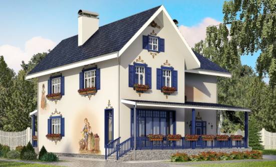 180-003-П Проект двухэтажного дома, современный домик из кирпича Венёв | Проекты домов от House Expert