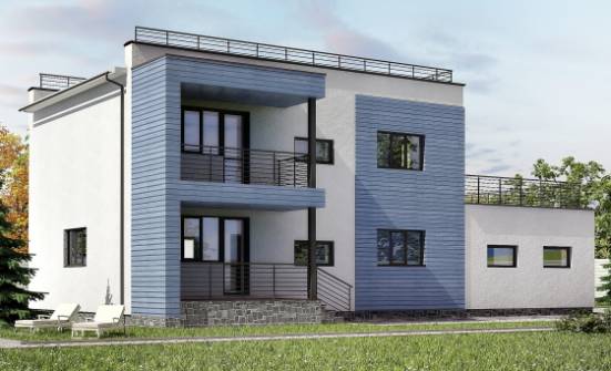 180-012-Л Проект двухэтажного дома и гаражом, просторный дом из кирпича Тула | Проекты домов от House Expert