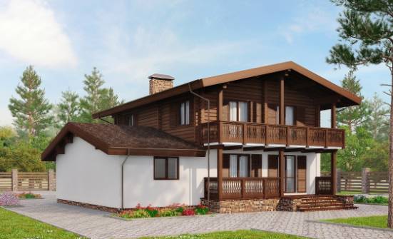 200-011-П Проект двухэтажного дома мансардой, современный домик из газобетона Венёв | Проекты домов от House Expert