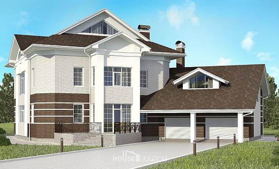 410-001-П Проект двухэтажного дома и гаражом, классический домик из кирпича Тула | Проекты домов от House Expert