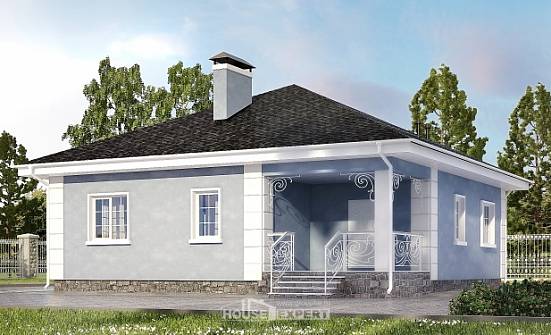 100-001-П Проект одноэтажного дома, экономичный загородный дом из бризолита Богородицк | Проекты домов от House Expert