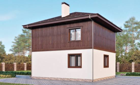 100-006-Л Проект двухэтажного дома, красивый домик из теплоблока Венёв | Проекты домов от House Expert