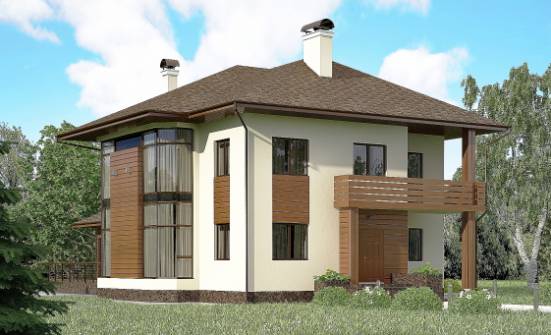 300-001-П Проект двухэтажного дома, уютный загородный дом из кирпича Тула | Проекты домов от House Expert