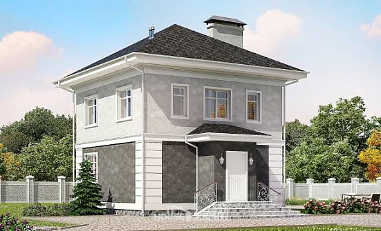 090-003-П Проект двухэтажного дома, красивый коттедж из керамзитобетонных блоков Тула | Проекты домов от House Expert