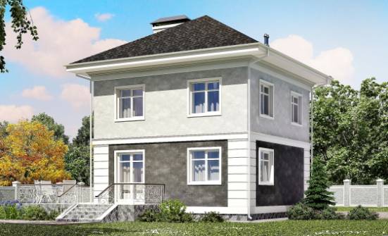 090-003-П Проект двухэтажного дома, красивый коттедж из керамзитобетонных блоков Тула | Проекты домов от House Expert