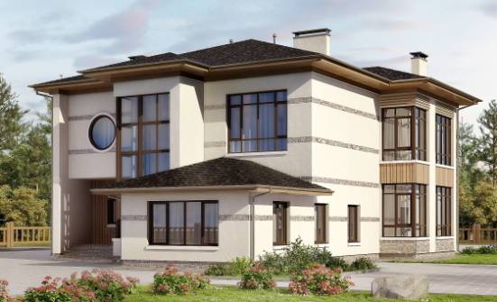 345-001-П Проект двухэтажного дома, большой дом из газосиликатных блоков Кимовск | Проекты домов от House Expert