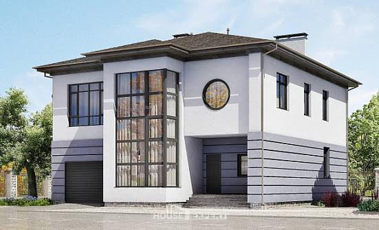 300-006-Л Проект двухэтажного дома, гараж, огромный домик из кирпича Тула | Проекты домов от House Expert