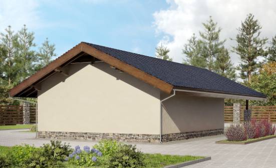 060-005-П Проект гаража из кирпича Алексин | Проекты домов от House Expert