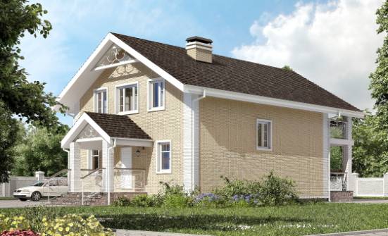 150-007-Л Проект двухэтажного дома с мансардой, бюджетный дом из твинблока Богородицк | Проекты домов от House Expert