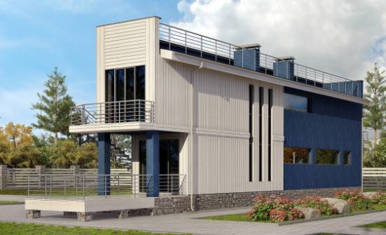 100-003-П Проект двухэтажного дома, красивый дом из арболита Богородицк | Проекты домов от House Expert