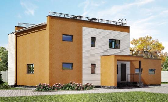 180-012-П Проект двухэтажного дома, гараж, красивый загородный дом из кирпича Алексин | Проекты домов от House Expert