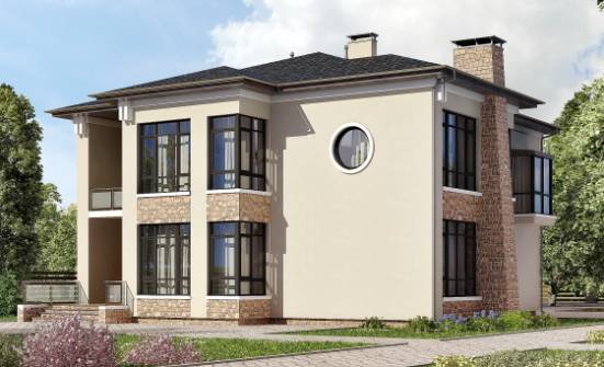 300-005-Л Проект двухэтажного дома, большой домик из кирпича Тула | Проекты домов от House Expert