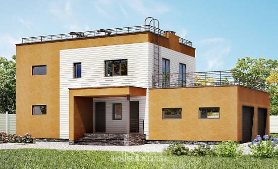 180-012-П Проект двухэтажного дома, гараж, красивый загородный дом из кирпича Алексин | Проекты домов от House Expert