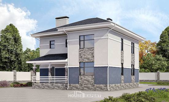 150-014-Л Проект двухэтажного дома, простой дом из газосиликатных блоков Венёв | Проекты домов от House Expert
