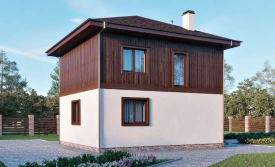 100-006-Л Проект двухэтажного дома, красивый домик из теплоблока Венёв | Проекты домов от House Expert