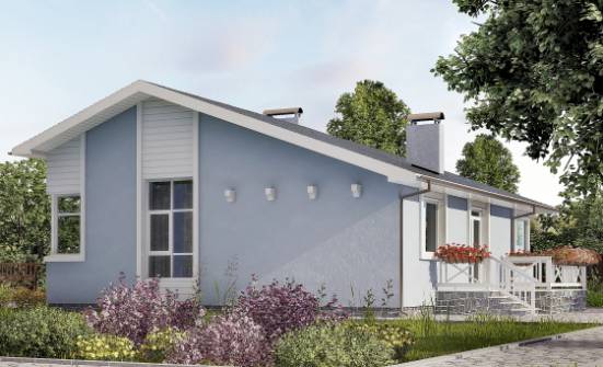 110-003-Л Проект одноэтажного дома, экономичный загородный дом из керамзитобетонных блоков Алексин | Проекты домов от House Expert