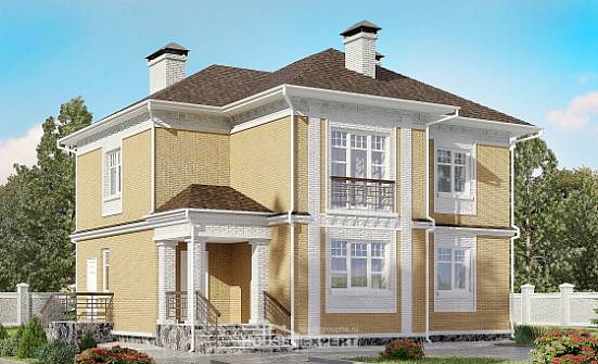 160-001-Л Проект двухэтажного дома, красивый дом из керамзитобетонных блоков Ясногорск | Проекты домов от House Expert