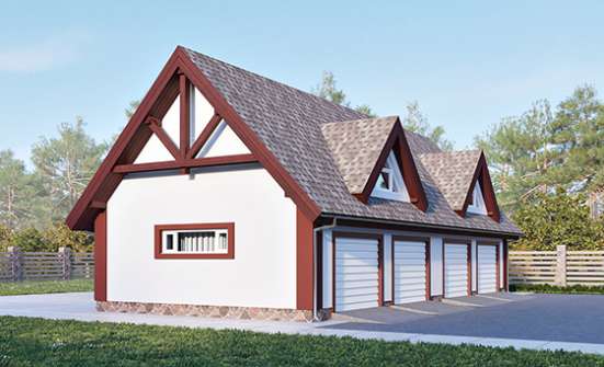 145-002-Л Проект гаража из арболита Кимовск | Проекты домов от House Expert