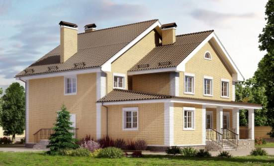320-003-Л Проект двухэтажного дома, большой дом из газосиликатных блоков Кимовск | Проекты домов от House Expert