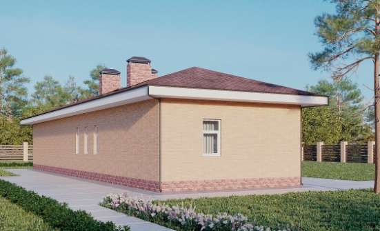 110-006-П Проект бани из газосиликатных блоков Кимовск | Проекты одноэтажных домов от House Expert