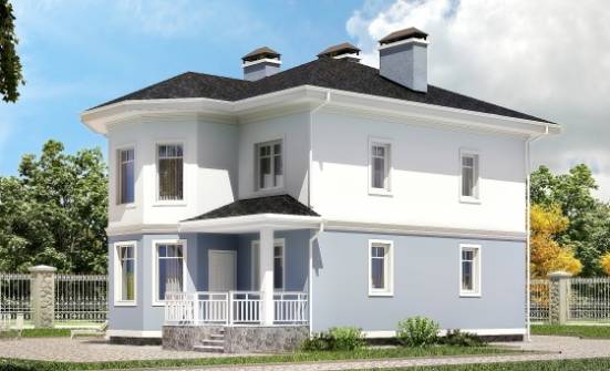 120-001-П Проект двухэтажного дома, бюджетный домик из твинблока Богородицк | Проекты домов от House Expert