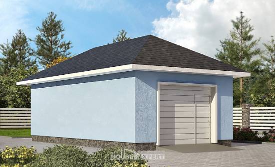 040-001-Л Проект гаража из блока Кимовск | Проекты домов от House Expert