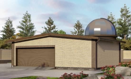 075-001-Л Проект гаража из кирпича Тула | Проекты домов от House Expert