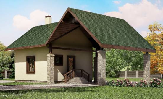 060-001-Л Проект двухэтажного дома мансардой, гараж, классический загородный дом из газобетона Кимовск | Проекты домов от House Expert