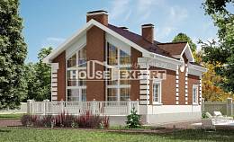 160-009-П Проект двухэтажного дома, экономичный коттедж из керамзитобетонных блоков, House Expert