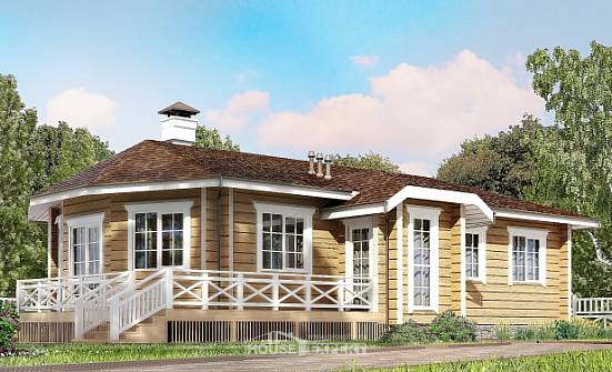 095-001-Л Проект одноэтажного дома, экономичный загородный дом из дерева Новомосковск | Проекты домов от House Expert