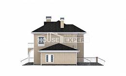 180-006-П Проект двухэтажного дома и гаражом, уютный дом из кирпича, House Expert