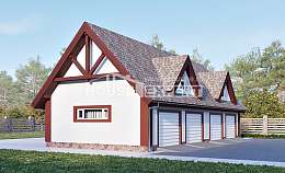 145-002-Л Проект гаража из арболита, House Expert