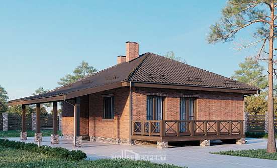 070-006-Л Проект одноэтажного дома, бюджетный дом из газосиликатных блоков Узловая | Проекты домов от House Expert