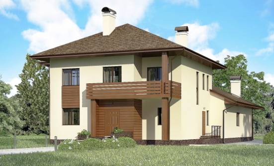 300-001-П Проект двухэтажного дома, просторный дом из кирпича, House Expert