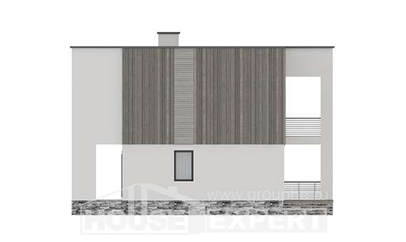 150-017-П Проект двухэтажного дома, бюджетный загородный дом из газобетона, House Expert