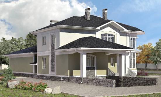 620-001-Л Проект трехэтажного дома, гараж, красивый домик из керамзитобетонных блоков, House Expert